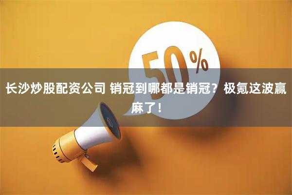 长沙炒股配资公司 销冠到哪都是销冠？极氪这波赢麻了！